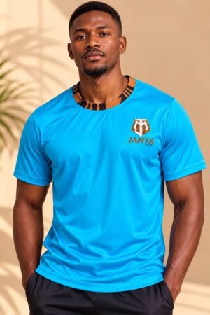 T-shirt Héritage JAMTA SPORT — Bleu turquoise