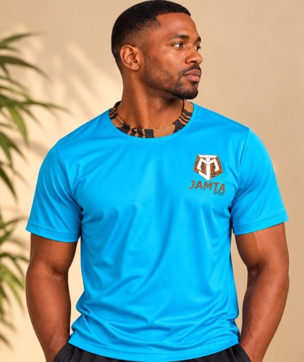 WhatsApp Image 2026-10-14 at 19.35.04 T-shirt Héritage JAMTA SPORT — Bleu turquoise
